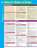 Robert’s Rules of Order SparkCharts