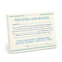 Permission to Give No Fucks Note Pad