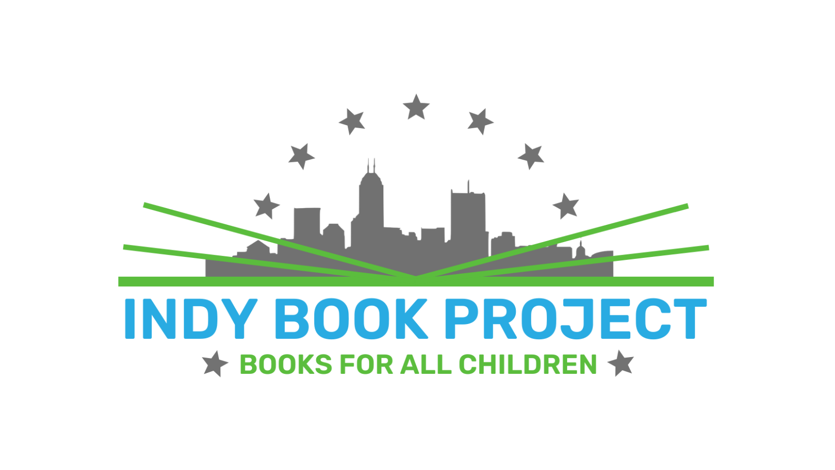 Indy Book Project logo. Books for all children.
