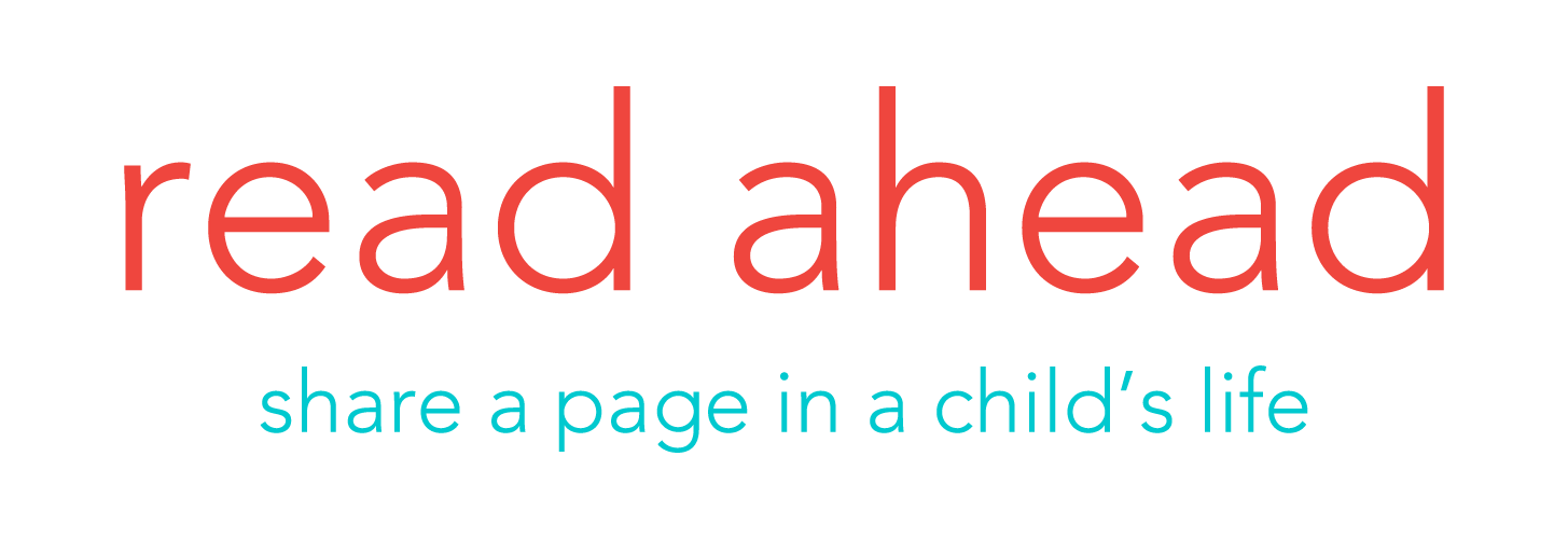 Read Ahead logo. Share a page in a child's life.