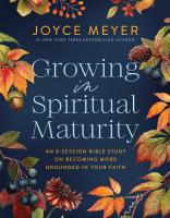 Growing in Spiritual Maturity